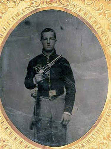 A Most Scarce and Superb US Civil War, Savage North, Navy .36cal Revolver With Hand Carved “Trophy Cuts’. Most Likely Created By the Original Combatant, Issued to Either the Wisconsin, Missouri or Kansas Cavalry Regiments