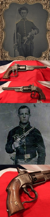 A Most Scarce and Superb US Civil War, Savage North, Navy .36cal Revolver With Hand Carved “Trophy Cuts’. Most Likely Created By the Original Combatant, Issued to Either the Wisconsin, Missouri or Kansas Cavalry Regiments