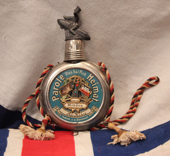 A Most Decorative Imperial German WW1 Soldiers Zeppelin Flask