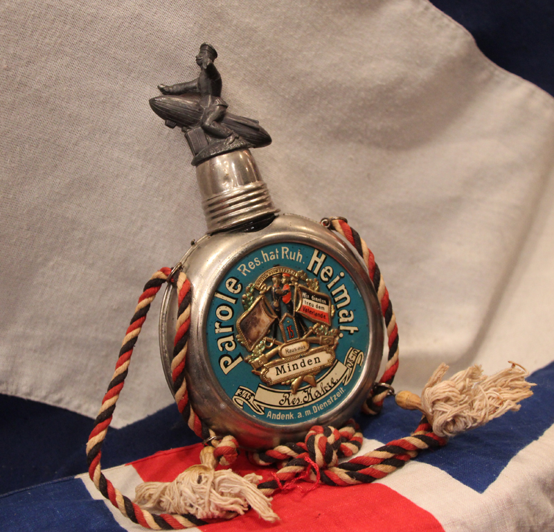 A Most Decorative Imperial German WW1 Soldiers Zeppelin Flask