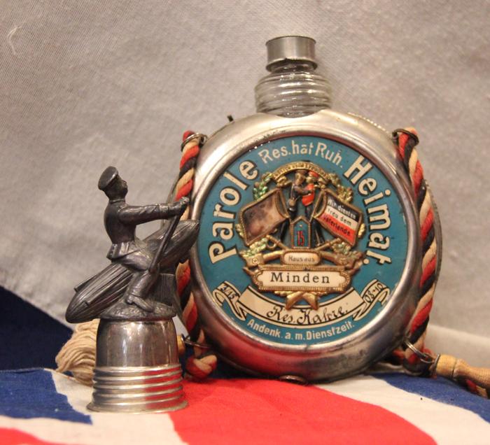 A Most Decorative Imperial German WW1 Soldiers Zeppelin Flask