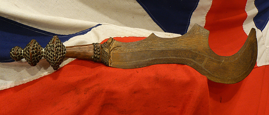 A Rare, Original Antique, Very Impressive, & Iconic Ngombe Doko Tribal Chiefs 'Slave's Execution' Sword. An Ngulu