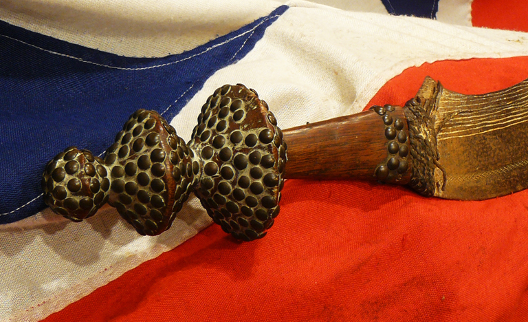 A Rare, Original Antique, Very Impressive, & Iconic Ngombe Doko Tribal Chiefs 'Slave's Execution' Sword. An Ngulu