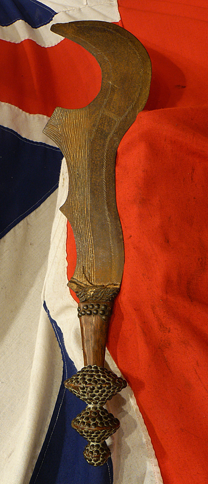 A Rare, Original Antique, Very Impressive, & Iconic Ngombe Doko Tribal Chiefs 'Slave's Execution' Sword. An Ngulu