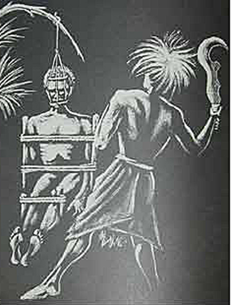 A Rare, Original Antique, Very Impressive, & Iconic Ngombe Doko Tribal Chiefs 'Slave's Execution' Sword. An Ngulu