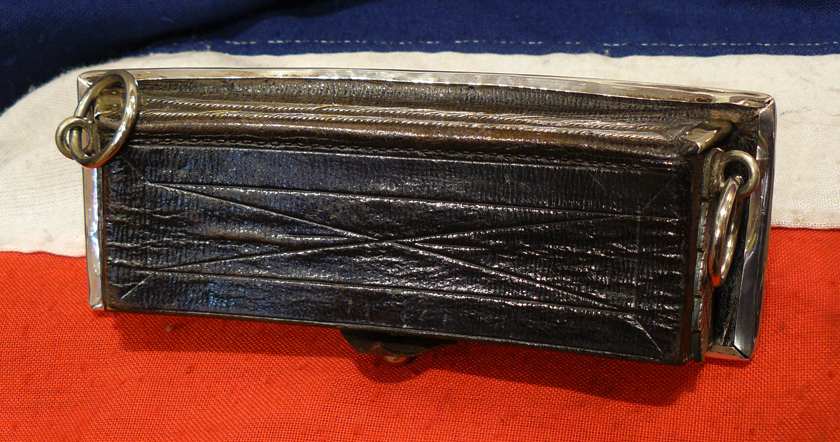 A Stunning Indian Mutiny Period Elite 2nd Dragoon Guards Officer's Silver Pouch