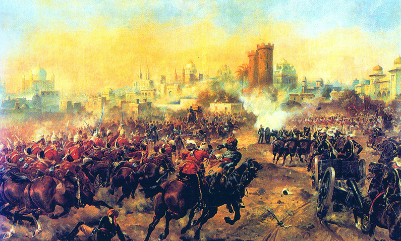 A Stunning Indian Mutiny Period Elite 2nd Dragoon Guards Officer's Silver Pouch