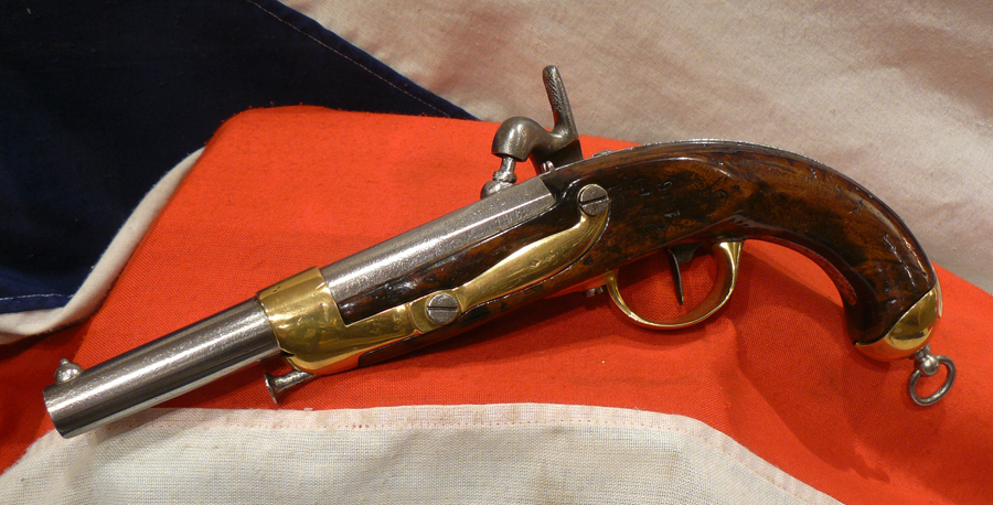 A Very Good M.1822 imperial French, Crimean War Period Cuirassier's Pistol Manufactured at the Imperial Arsenal at St Etienne.