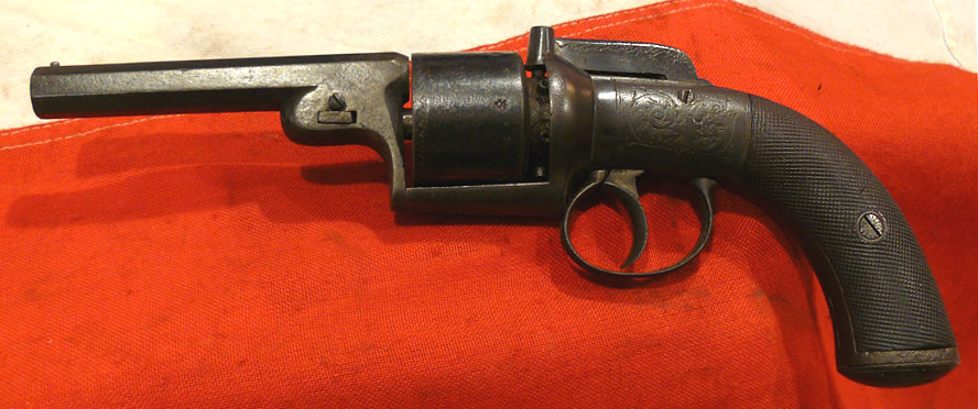 A Scarce English Transitional Revolver Circa 1840 By Cook of London