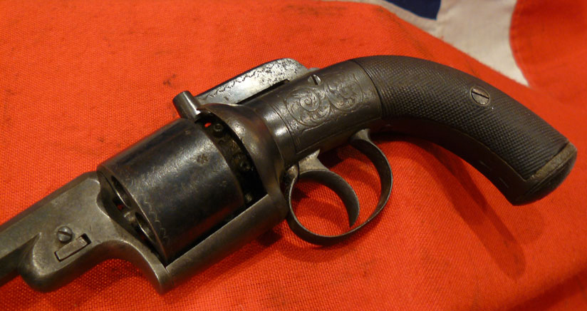 A Scarce English Transitional Revolver Circa 1840 By Cook of London