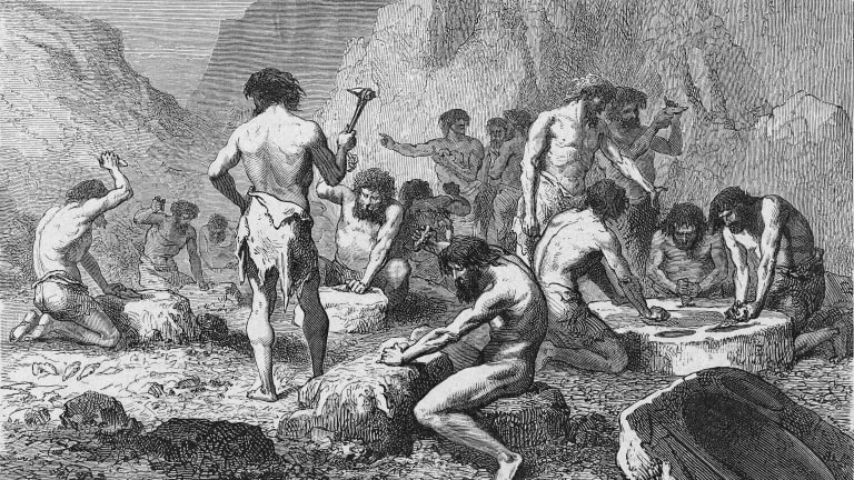 Around 6000 Year Old, A Fabulous Neolithic Period Stone-Age Polished Hand Axe