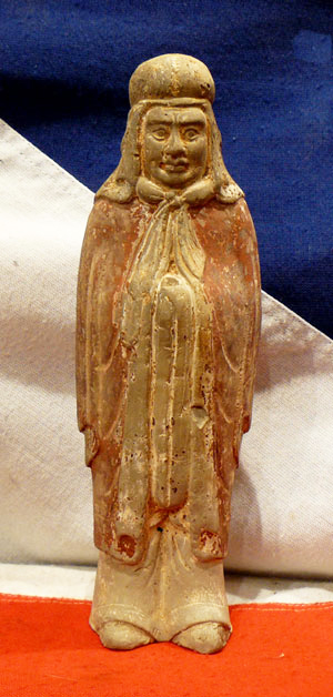 Ancient Chinese Pottery Figure of a Xianbei Warrior Around 1500 Years Old. A Stunning Ancient Chinese Antiquity That is A Beautiful, Historical Work of Art From Ancient China