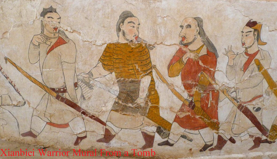 Ancient Chinese Pottery Figure of a Xianbei Warrior Around 1500 Years Old. A Stunning Ancient Chinese Antiquity That is A Beautiful, Historical Work of Art From Ancient China