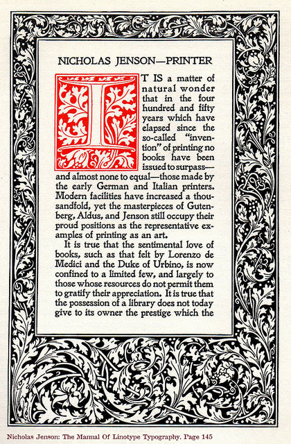A Unique Leaf From The Published Work of Nicolas Jenson Printed in 1472