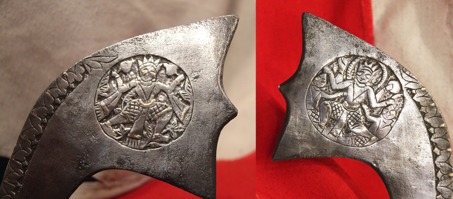 A Stunningly Beautiful and Superb Ghurka’s Antique Koftgari Decorated Silver Hilted Kora