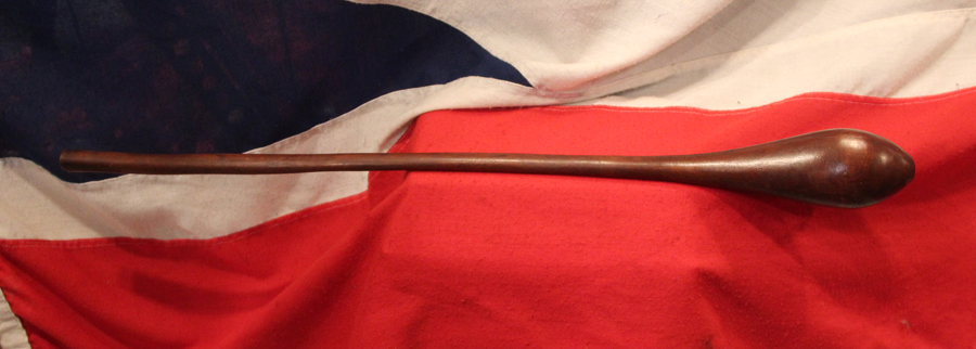 A Most Scarce Antique Australian Aboriginal Throwing Club, Carved Head