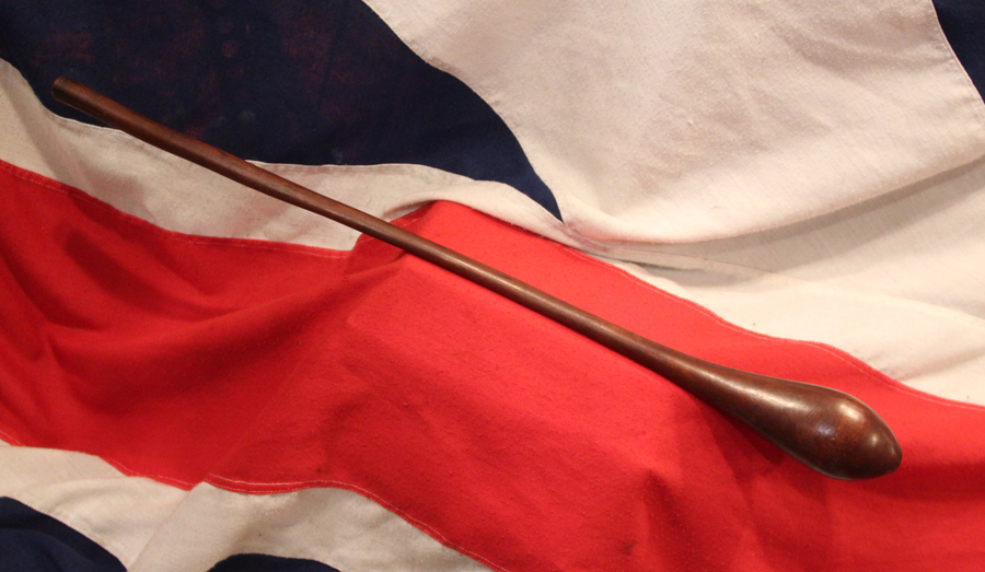 A Most Scarce Antique Australian Aboriginal Throwing Club, Carved Head