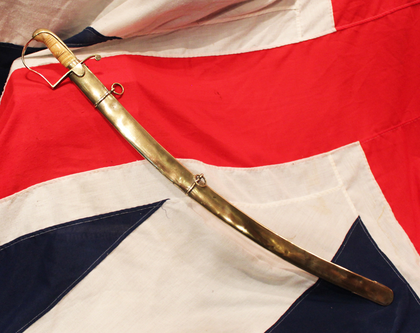 A Stunning Officers Sabre Used in The War of 1812 Blue & Gilt American Dragoon/Artillery Sabre, Pattern of 1796