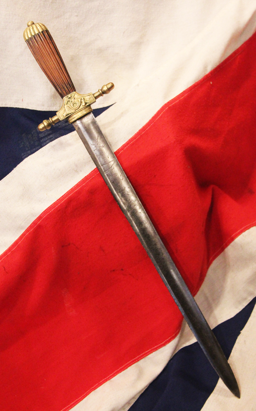 A Very Fine & Most Beautiful 18th Century Royal Naval Officer’s Sword of Hunting Sword Cutlass Type. As Used By Ship's Captain's and Fleet Admirals