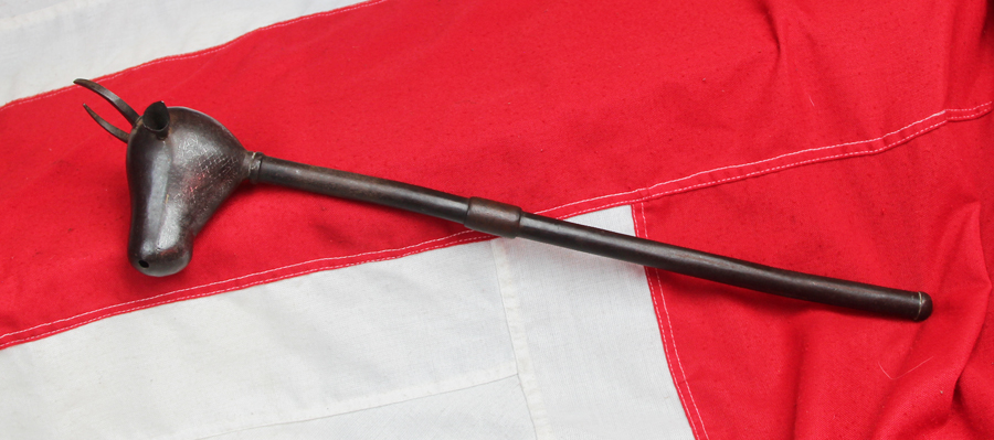 A Fine Antique Indo-Persian 'Mace of Rostam' the Bull's Head Mace