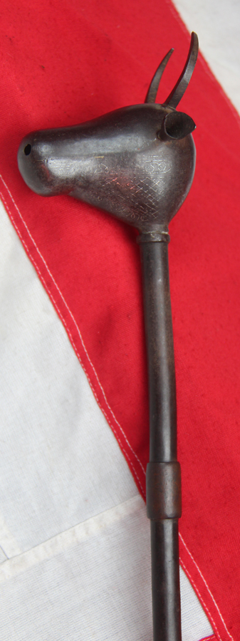 A Fine Antique Indo-Persian 'Mace of Rostam' the Bull's Head Mace