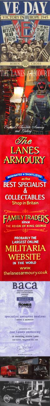 The Lanes Armoury Probably The Largest Online Militaria Website in the World, After Over 100 Years of Brighton Trading, &, The 24th Anniversary of Our Best Antique & Collectables Shop in Britain Award