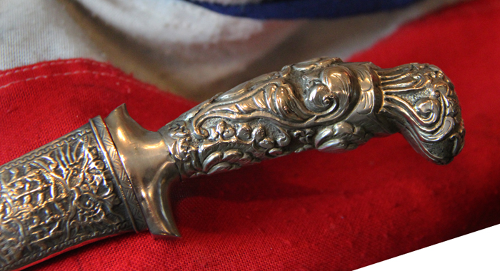 A Beautiful Silver Mounted Javanese Pedang Lurus Dagger