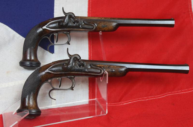 A Very Fine Pair of Absolutely Beautiful French, Napoleonic 1st Empire Period, Circa 1804, Duelling Pistols, by Arlot of Paris, Near Identical To Napoleon's Pair of Duelling Pistols Taken at Waterloo