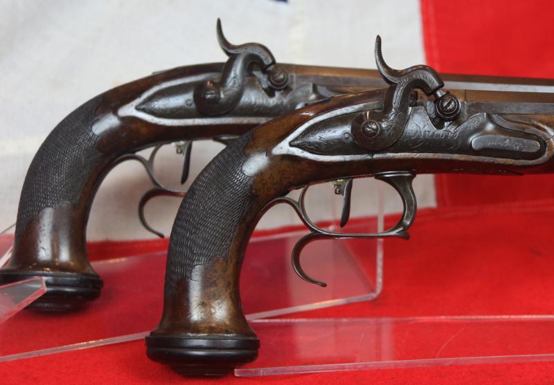 A Very Fine Pair of Absolutely Beautiful French, Napoleonic 1st Empire Period, Circa 1804, Duelling Pistols, by Arlot of Paris, Near Identical To Napoleon's Pair of Duelling Pistols Taken at Waterloo