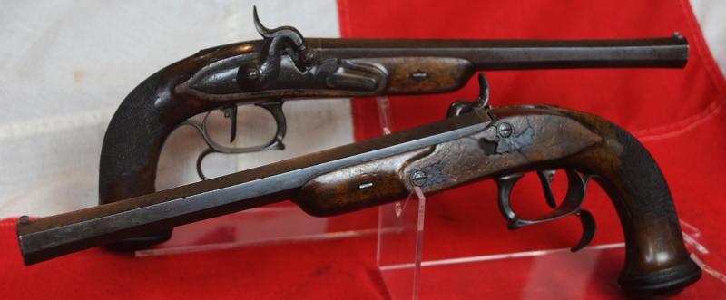 A Very Fine Pair of Absolutely Beautiful French, Napoleonic 1st Empire Period, Circa 1804, Duelling Pistols, by Arlot of Paris, Near Identical To Napoleon's Pair of Duelling Pistols Taken at Waterloo