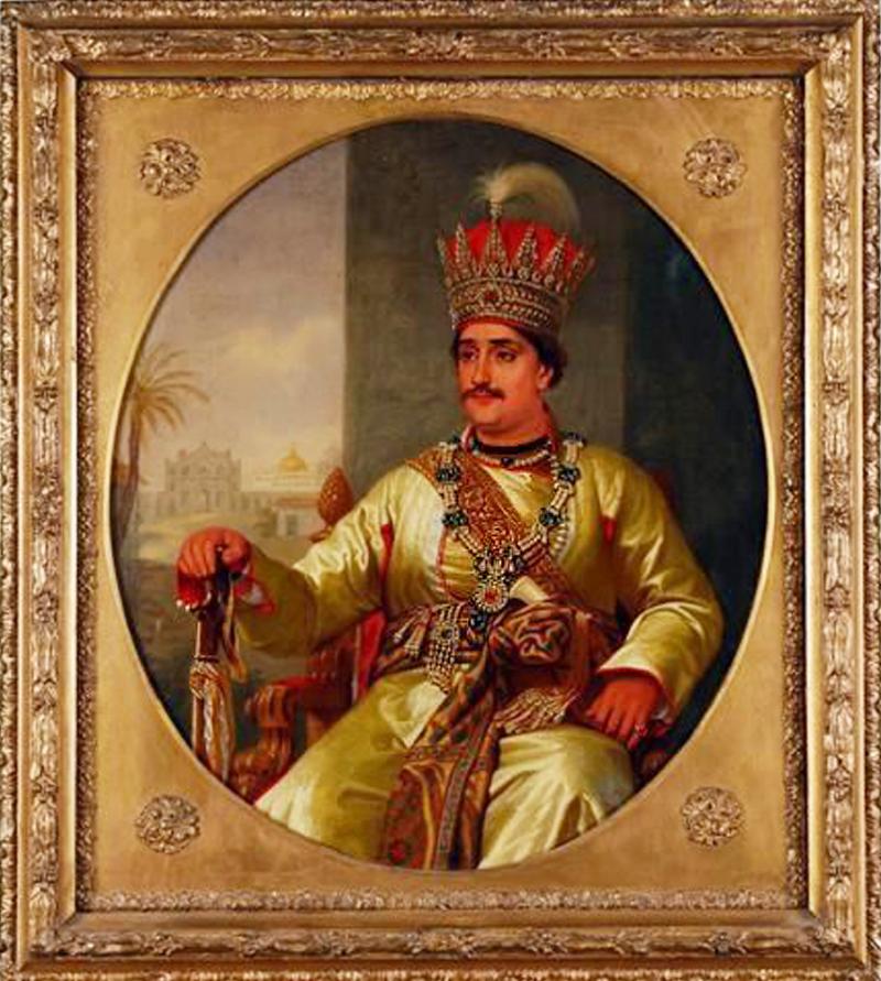 Fabulous Museum Grade Sword 18th Century Damascus Wootz Steel, Mohammed's Ladder Pattern, & Stunning Solid Silver & Enamel Makara Hilt, The 'Palace of the Nawab of Lucknow’. Probably One of The Most Beautiful & Finest Indian Princely Royal Swords