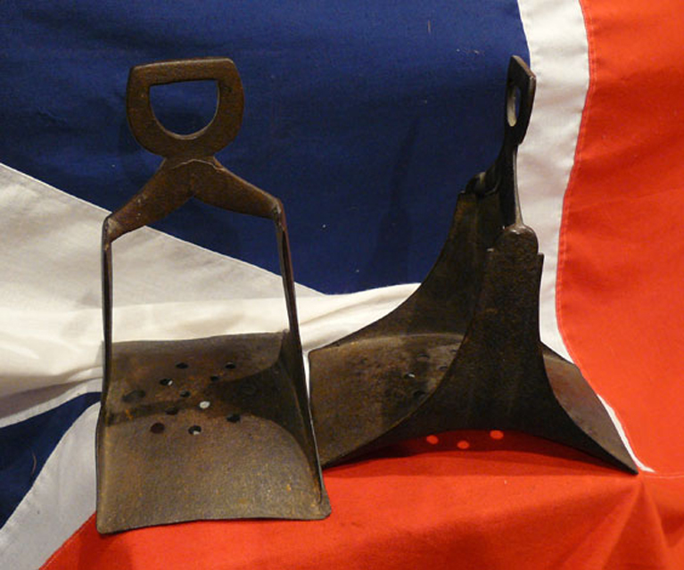 SAVE £650 A Rare Pair of Antique Ottoman Empire Iron Stirrups