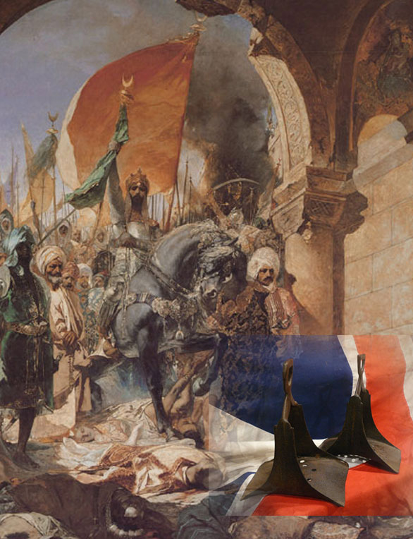 SAVE £650 A Rare Pair of Antique Ottoman Empire Iron Stirrups