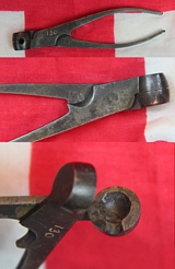 A Good Original 48 Bore 19th Century Pistol Ball Scissor Mould