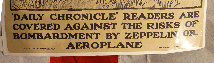 A Most Fine and Rare Original Frank Brangwyn WW1 Propaganda Poster