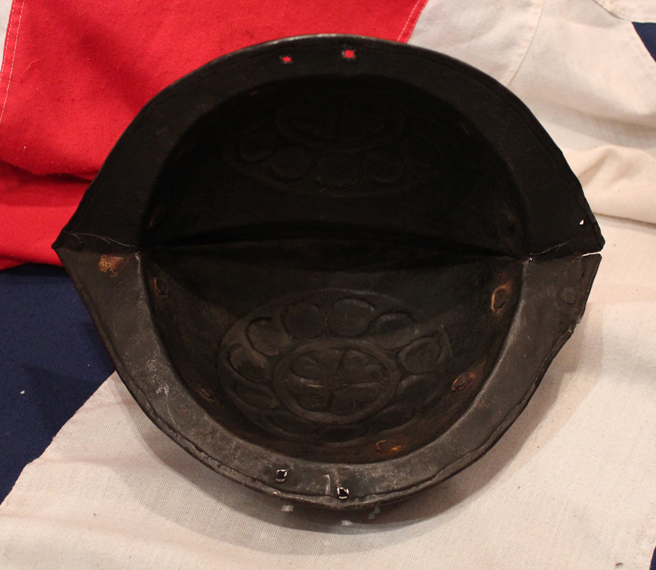 A Most Impressive Original 16th -17th Century Nuremberg 'Black and White' Comb Morion Helmet, The Very Same Form of Helmet As Was Made Famous by the Spanish Conquistador’s in Their Conquest of Central America