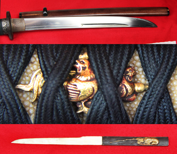 A Stunning Japanese 0-Tanto Signed Echizen Kuni ju nin Kanenori Circa 1615