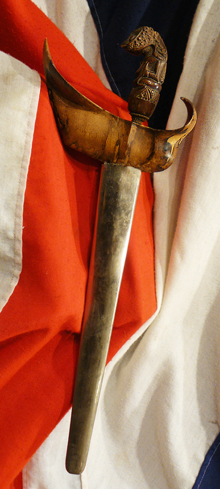 A Fabulous Javanese Kris With Pure Gold Snake God Symbol Onlaid on to The Fabulous Pamor Serpentine Blade