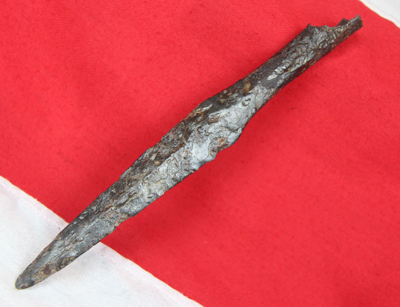 A Heavy Grade 9th to 10th Century Original Viking Socket Spear. An Incredibly Inexpensive Original Viking Battle Spear From The Time of The Viking Seiges of Paris, And The Early Raids Into The British Isles