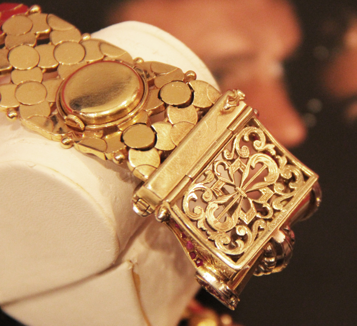 The Spectacular, Elizabeth Taylor, 'Million Dollar' Gold, Diamond And Ruby Rolex 'Mystery' Watch, With a Diamond & Ruby Bracelet. Described As, Probably, The Most Spectacular, Beautiful and Unique Rolex Watch in the World