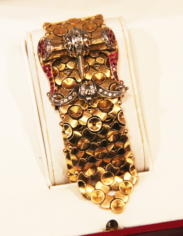 The Spectacular, Elizabeth Taylor, 'Million Dollar' Gold, Diamond And Ruby Rolex 'Mystery' Watch, With a Diamond & Ruby Bracelet. Described As, Probably, The Most Spectacular, Beautiful and Unique Rolex Watch in the World