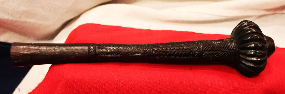 A Fine & Beautiful Museum Piece. An Original Antique Fijian Ula, A Throwing War Club. A Singularly Beautiful Example & of Exceptional Rarity, From A Fijian Warring Cannibal Tribe Circa 18th Century Lt. Bligh RN of the Mutiny On The Bounty Period