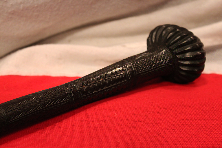 A Fine & Beautiful Museum Piece. An Original Antique Fijian Ula, A Throwing War Club. A Singularly Beautiful Example & of Exceptional Rarity, From A Fijian Warring Cannibal Tribe Circa 18th Century Lt. Bligh RN of the Mutiny On The Bounty Period