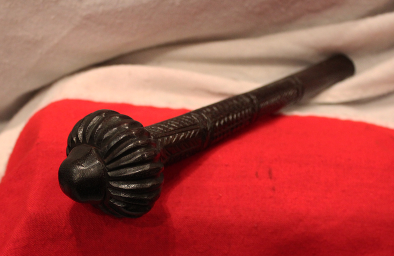 A Fine & Beautiful Museum Piece. An Original Antique Fijian Ula, A Throwing War Club. A Singularly Beautiful Example & of Exceptional Rarity, From A Fijian Warring Cannibal Tribe Circa 18th Century Lt. Bligh RN of the Mutiny On The Bounty Period