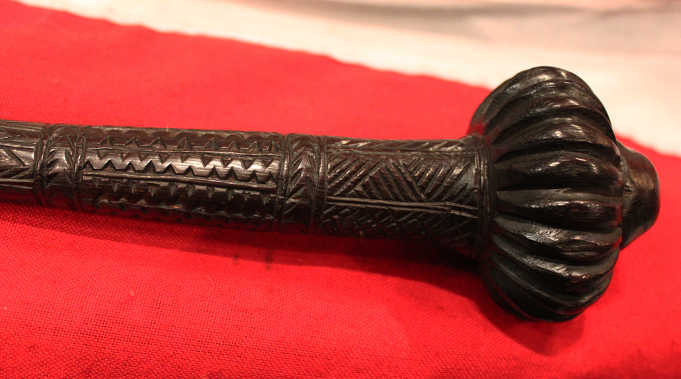 A Fine & Beautiful Museum Piece. An Original Antique Fijian Ula, A Throwing War Club. A Singularly Beautiful Example & of Exceptional Rarity, From A Fijian Warring Cannibal Tribe Circa 18th Century Lt. Bligh RN of the Mutiny On The Bounty Period