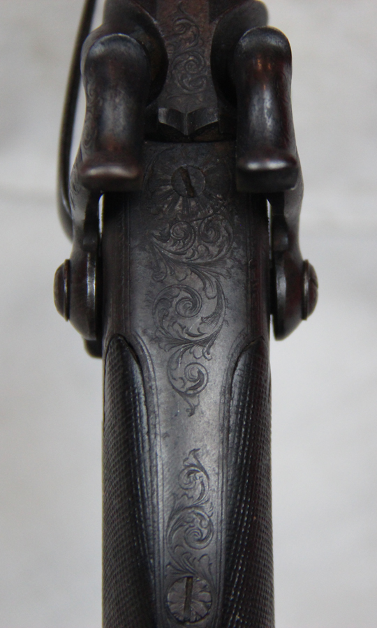 A Superb and Beautiful, Original Antique Victorian Over and Under English Percussion Belt Pistol