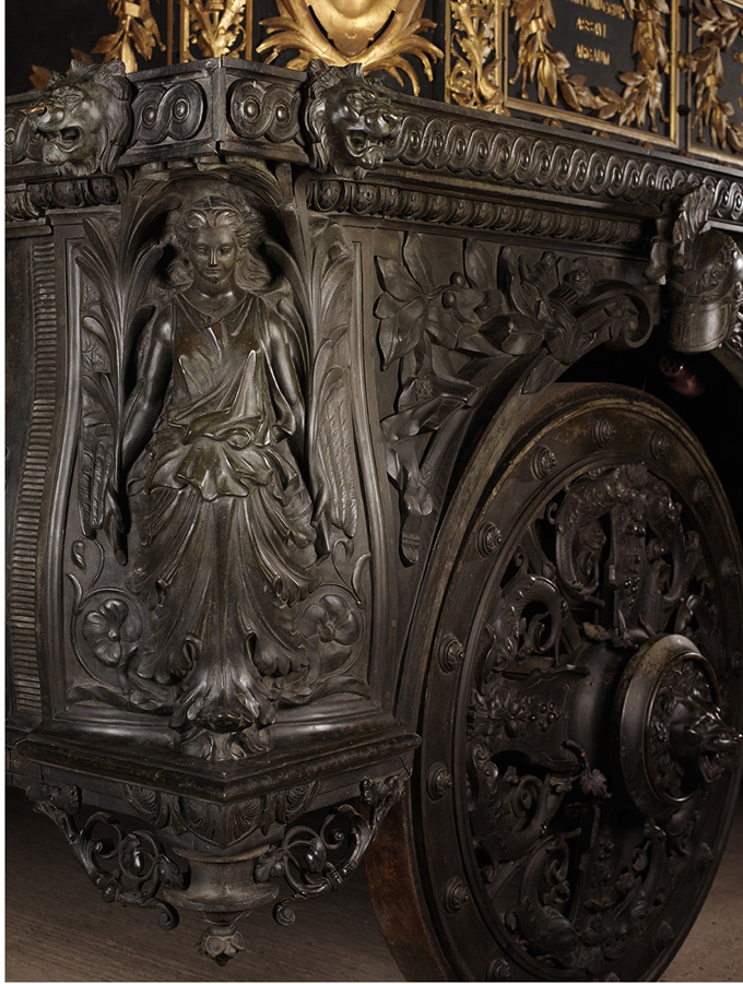 A Very Rare Collector’s Piece From One of the Most Significant National Hero State Events in the 19th Century. Original Part From The Duke of Wellington's Funeral Carriage. That Was, For The Greater Part , Constructed From Cannon Captured From Waterloo.