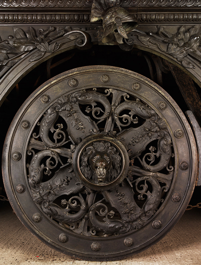 A Very Rare Collector’s Piece From One of the Most Significant National Hero State Events in the 19th Century. Original Part From The Duke of Wellington's Funeral Carriage. That Was, For The Greater Part , Constructed From Cannon Captured From Waterloo.