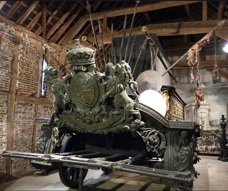 A Very Rare Collector’s Piece From One of the Most Significant National Hero State Events in the 19th Century. Original Part From The Duke of Wellington's Funeral Carriage. That Was, For The Greater Part , Constructed From Cannon Captured From Waterloo.