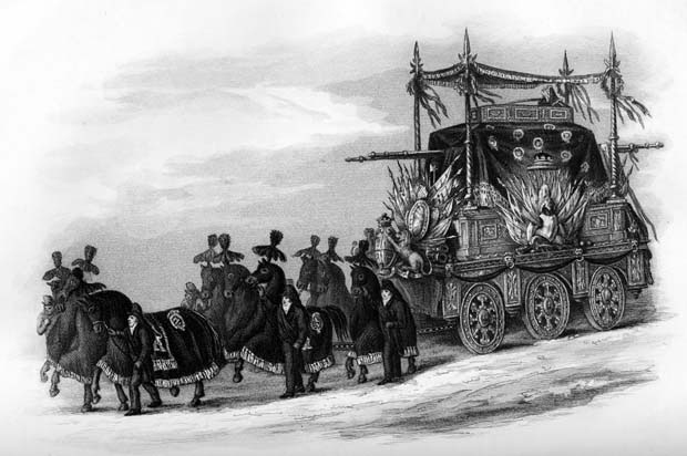 A Very Rare Collector’s Piece From One of the Most Significant National Hero State Events in the 19th Century. Original Part From The Duke of Wellington's Funeral Carriage. That Was, For The Greater Part , Constructed From Cannon Captured From Waterloo.